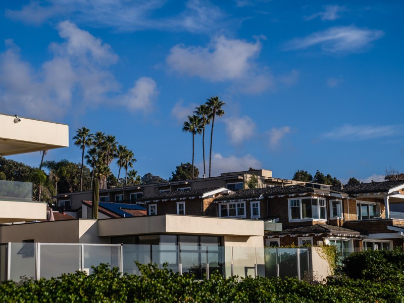 A residential neighborhood in Del Mar on Jan. 2. 2024.