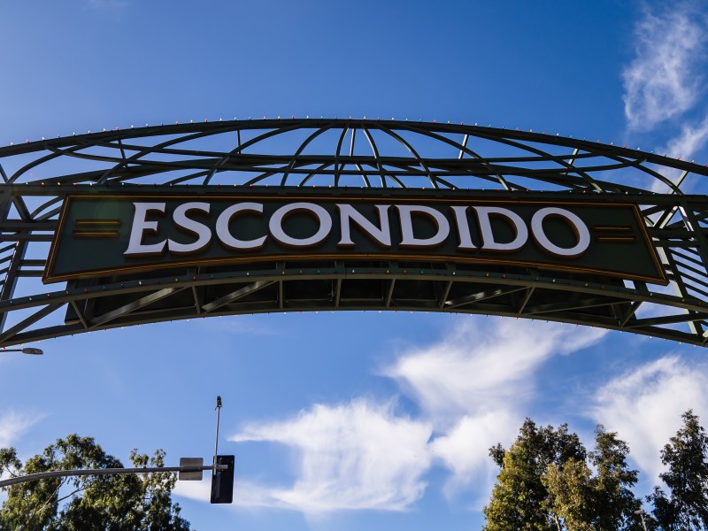 View of the Escondido sign on Jan. 4, 2024.