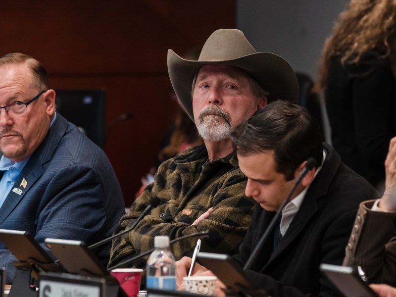 Poway Mayor Steve Vaus during a SANDAG Board of Directors meeting in downtown on Jan. 27, 2023.