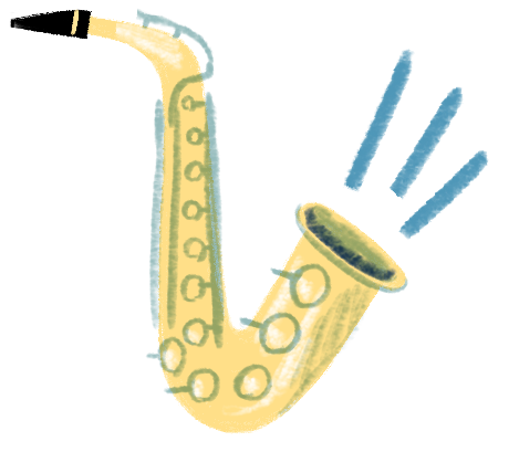 Cartoon Saxophone